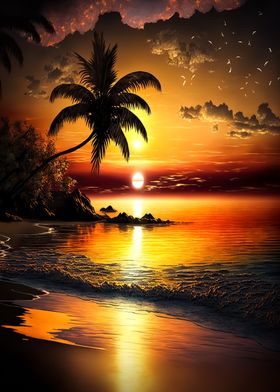 Sunset Beach Landscapes