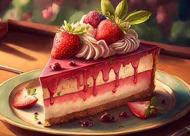 Strawberry cake 