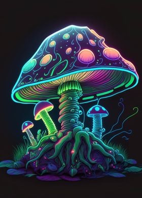 Psychedelic mushroom