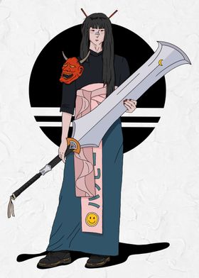 Anime Girl Samurai