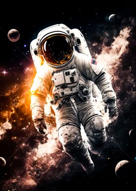 Astronaut in outer space