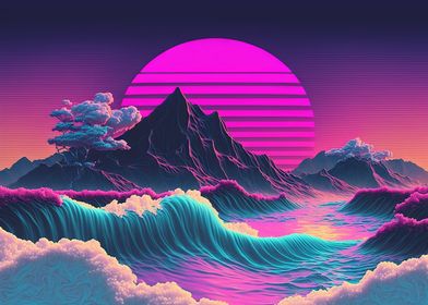 Coastal Vaporwave Cosmos