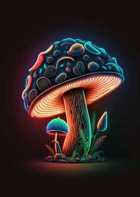 Psychedelic mushroom