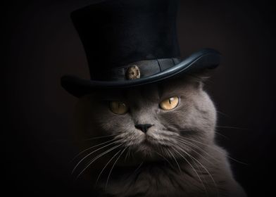 Cat with top Hat