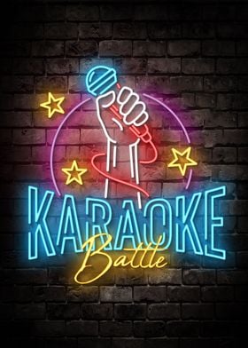 Karaoke Battle Neon