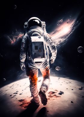 Astronaut in outer space