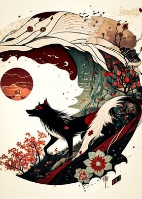 Okami' Poster, picture, metal print, paint by Ocarianya