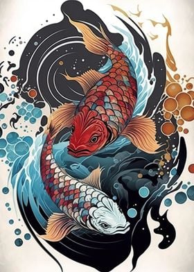 Koi fish japanese