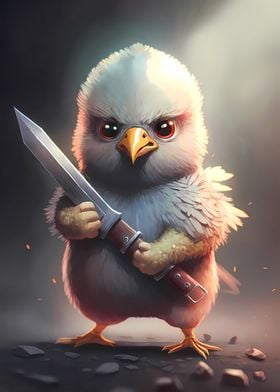 Mad Chick With Sword