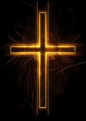 Golden Christian Cross 9