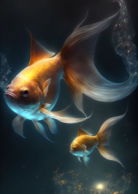 Goldfish cute animal