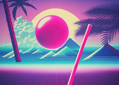 Nostalgic Vaporwave Future