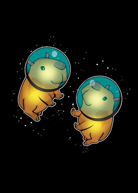 Capybara Space Astronaut