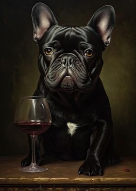 French Bulldog Wine