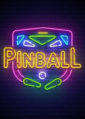 Pinball Decor Neon Gaming
