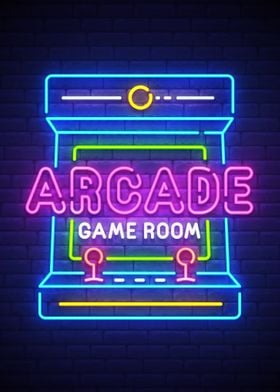 Arcade Decor Neon Gaming