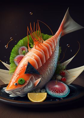 Sushi food japan