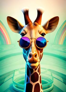 Retro Giraffe