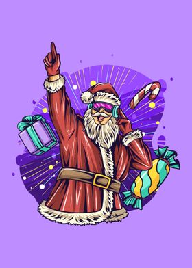 Santa claus dancing