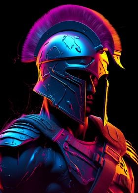 Colorful Neon Gladiator 3