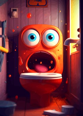 Toilet Kawaii Cute Cartoon