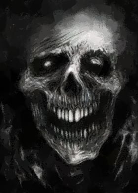 Dark skull ghost