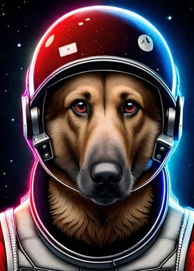 Astronaut German Shepherd