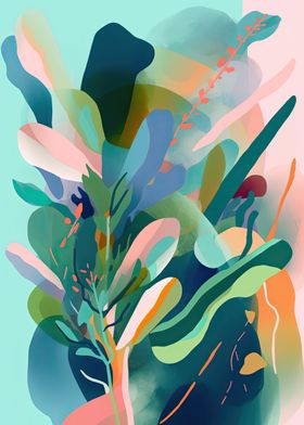 Abstract Floral Design