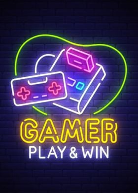 Gamer Decor Neon Gaming