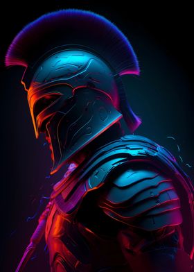 Colorful Neon Gladiator 2