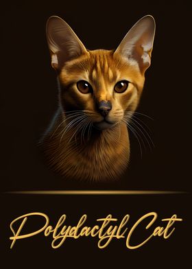 Polydactyl Cat Portrait