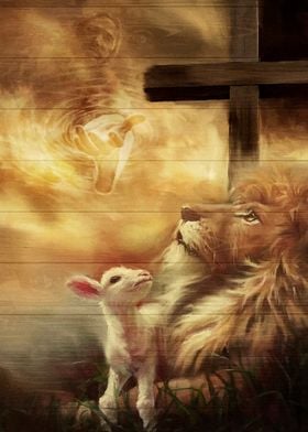 Jesus Beautiful lion lamb