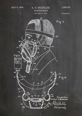 aviation mask patent 1946