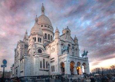 Sunset over Montmartre 