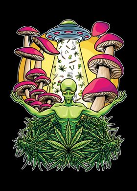 Weeds Mushroom Alien 