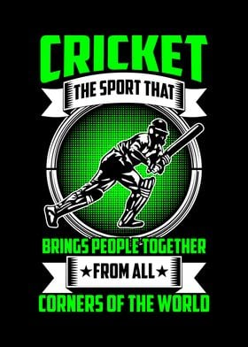 Cricket sport that bring p