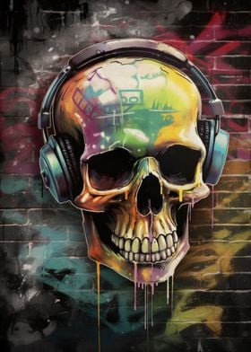 Street Skull Soundwaves