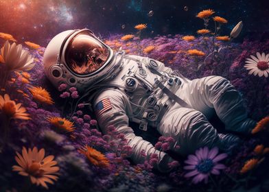 Astronaut Flower Bed