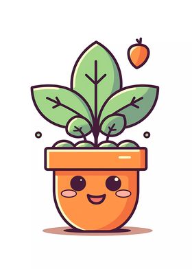 Cute Minimalist Pot Plant