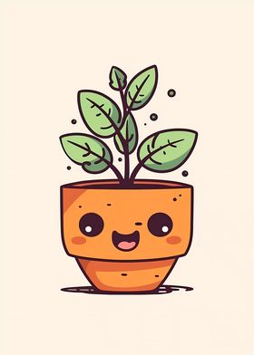 Cute Minimalist Pot Plant