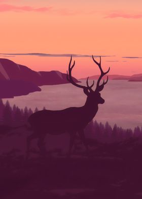 Reindeer Call of Sunset