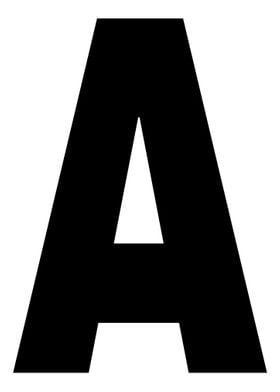 Capital Letter A