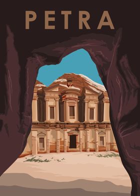 Petra Jordan Design Poster