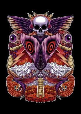 Psychedelic Moth 