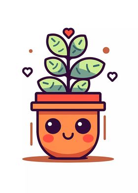 Cute Minimalist Pot Plant