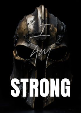 I Am Strong Spartan Poster