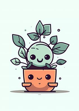 Cute Minimalist Pot Plant