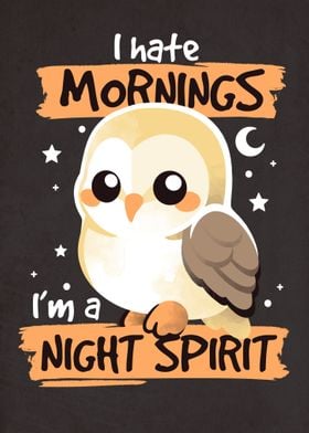 Barn owl night spirit