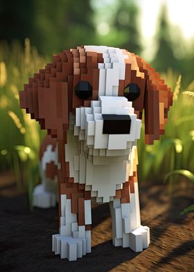 Brittany Spaniel 8bit