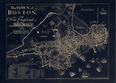 Boston black gold map